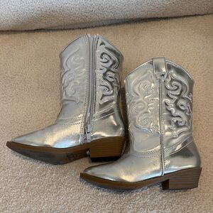 Toddler Tucker & Tate Silver Western Cowboy Boots